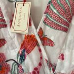 Banjanan Palak Dress Tropical Bird Print XS NEW Birdie Print White Dobby Revolve Photo 3