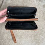 Beverly Hills Polo Club Brown Pleather Zip Wallet Wristlet Photo 3