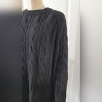 Aerie Black Cable Knit Sweater Photo 2