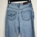 Hollister Ultra High-Rise Floral Embroidered Dad Jeans Size 1R waist 25 Photo 5