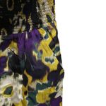 Anthropologie Maeve Silk Smocked Empire Tank Dress Medium purple green yellow Photo 4