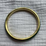 Malachite Brass‎ Bangle Green Vintage Gold Bracelet Photo 10