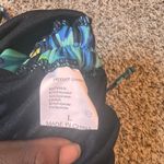 Tropical One Piece Swimsuit Chain Detail Ruched Tie Side Bathing Suit L Blue Size L Photo 2