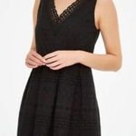 Loft  Black Eyelet Sleeveless Dress Size 6 Photo 1