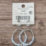 Free People NWT  Juniper Hoop Earrings in Sky Photo 3
