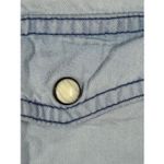 Mossimo Supply Co B6 vintage Mossimo light wash boyfriend fit denim pearl snap long sleeve Women s Photo 5