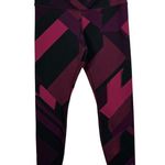 Brooks Formation Crop Leggings in Plum Eclipse Jacquard Size M Photo 2
