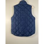 Woolrich Puffer Vest Women’s L Blue Quilted Duck Down Full Zip Winter Pockets Photo 2