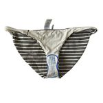 Vitamin A  Stipped Tan/Black/Gold‎ Bikini Bottoms Size 10L Photo 5