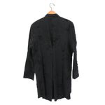 Noblu Black Ribbon Rosette Textured Long Sleeve Tunic Jacket M Size M Photo 4