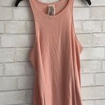 Free People  Pink Ribbed Tank Top Photo 0
