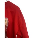 Gildan Y2K Red Santa Claus Christmas‎ Holiday Crewneck Grandma Sweater Size L Photo 3