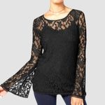 Alythea  Elegant Black Lace Women's Top Photo 1