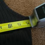 SheIn black contrast lace panel v neck tank top S Photo 7