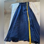 Alfred Angelo  Women's 6 One Shoulder Formal Gown Blue Long Bridesmaid Hoco Gala Photo 5