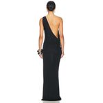 STAUD  Zenith Dress in Black Medium New Womens Midi Jersey Cocktail Photo 3