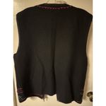 Vntg Napa Valley 100% Wool Embroidered Zip Cardigan Size M Black Size M Photo 8