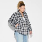 Wild Fable  Oversized Plaid Flannel size‎ M Photo 1