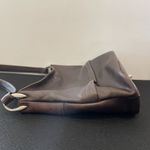 st. john's bay  Leather Purse Brown Soft Shoulder Bucket Tote Photo 5