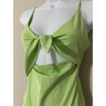 Wilfred  Aritzia Lime Green Tie Front Cutout One Piece Swimsuit Women's Medium Photo 1