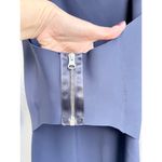 Chiara Boni  Long Sleeve Square Neck Bodycon Midi Dress Navy Blue Women's 42 / 6 Photo 2