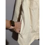 Madewell  Garment Dyed Twill Shirt Jacket Ivory Long Sleeve Button Up 2X Photo 7