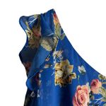 Slate + Willow Blue Floral Print Asymmetric One Shoulder Midi Dress Size 8 Photo 5