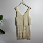 American Eagle  Dress Women 10 Cream Flapper Style NWT Y2K Party Club Zip Back Photo 1