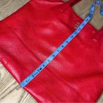 Tory Burch Michelle Tote Large Cherry Red Shoulder Bag Purse Photo 12