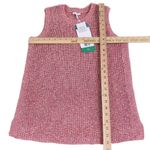 Ella Moss  Junior XL Sweater Vest Coral Flames Pink Multi Sleeveless NWT Photo 5