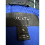 J.Crew Multicolor Plaid Checkered Zip Up Snap Button Hoodie Puffer Coat Vest XL Photo 2