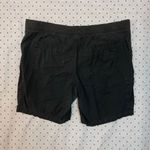Faded Glory  18W Black Cargo Shorts Stretch Waist Drawstring Cotton Photo 4
