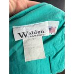 shirt dress 1980s teal green pockets bright Blue Size 14 Photo 8