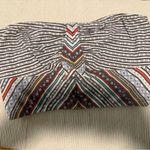 Free People  Black and Gray Strapless Crop Top Photo 6