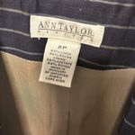 Ann Taylor  Navy Striped Linen Suit Photo 1