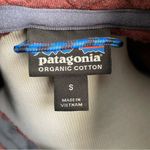 Patagonia Cotton Quilt Snap Pullover Small Red Maroon Sweatshirt Organic Photo 3