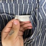 Altar'd State Altar’d State Blue Vertical Striped Paperbag Highwaisted Pants Photo 2