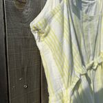 Miami Yellow Striped Sundress with Tie Straps | Size L Photo 5