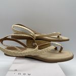 A New Day NEW Womens 9.5 Shoes Luisa Casual Ankle Strappy Sandals Flats Beige Photo 1