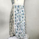 As Know As Maxi Cottage Peasant Dress Blue Size M Photo 2