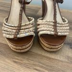 Frye Shay Strappy T Brown Wedge Sandal Heels Women’s Photo 5