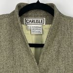 Carlisle Womens Green Vintage Mandarin Collar Frog Closure Blazer Jacket US 8 Photo 3