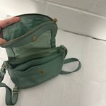 Fossil  Leather Crossbody Bag Purse  Green Flap Small Everyday Photo 6