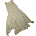 Vtg Y2K Jacques Ruc Spring Green Fairycore Embroidered Draped Hem Maxi Dress L Size L Photo 0