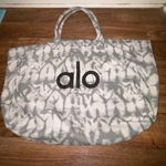 Alo Yoga Iconic Shopper Tote Bag in Grey Tie Dye Photo 0