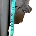 London Fog 70s Vintage British Khaki Classic Trench Coat Longline Lined Sz 14 Photo 8