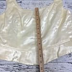 Cignal‎ Formal White/Ivory Crop Top Prom Wedding Pageant [Size 10] Made in USA Photo 6
