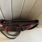 Tignanello Women’s Striped Suede Crossbody Bag Womens Multicolor Elegant Purse Brown Photo 2