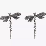 ZARA NWT - New In Box  Dragonfly Earrings - Brand New in Box - Silver Photo 6