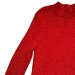 Free People  Red Shimmer Mock Neck Sweater Dress | U.S. Woman’s XSmall Photo 2
